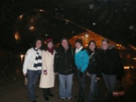 FY10 Winter Senate Meeting in Chicago; attendees take a brisk walk to the Bean